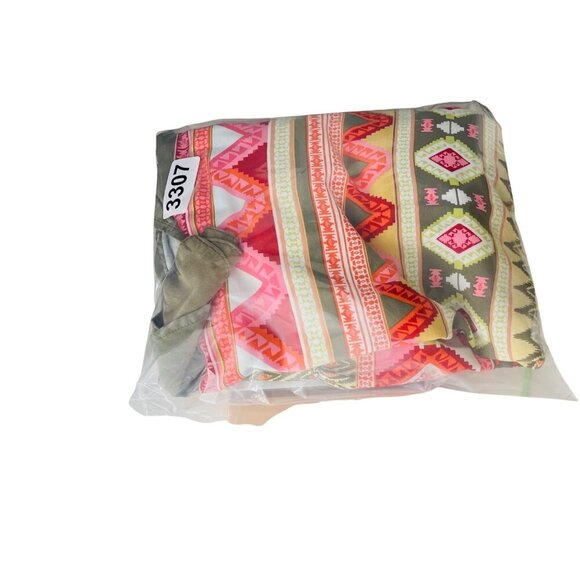 Ruby Rd. Womens Aztec Print Button-Up Blouse 1X Rayon Multicolor - Picture 5 of 5